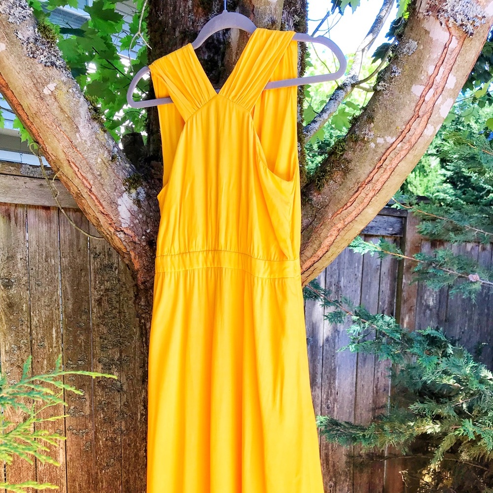 & Other Stories - Yellow Midi Dress